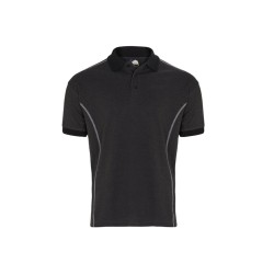 ORN Clothing Crane Contrast Poloshirt - 1140-15 - Charcoal Melange/black - size xs to 5xl - 5055748744292
