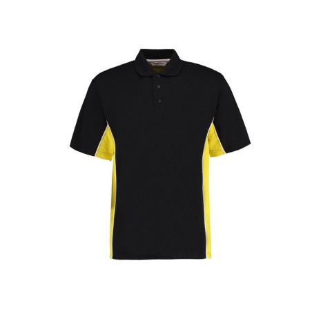 Kustom Kit Gamegear® Track Polo (KK475) black/sun yellow/white