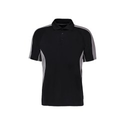Kustom Kit Gamegear® KK938 Classic Fit Cooltex® Contrast Polo Shirt - Black/Grey - size small to 2XL - Gamegear - motorsport