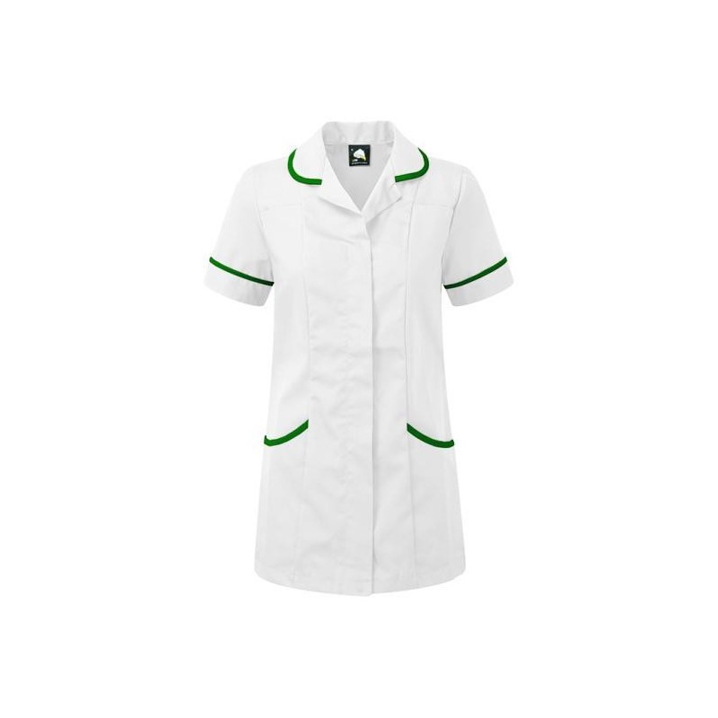 ORN Clothing Florence Tunic - White / Bottle Green