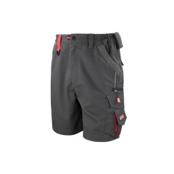 Result R311X Unisex Work Guard Technical Shorts - grey/black - size small to 3XL - ladies shorts