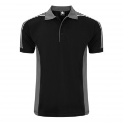 ORN Clothing Avocet Two Tone Poloshirt (1188) - black/graphite - 1188-10 - size xs to 5xl - 5055748761763