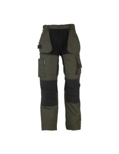 Herock Workwear Spector Trousers (Dark Khaki/Black) - Size 26” to 46” - Combat Trouser - Cargo Trouser - Green