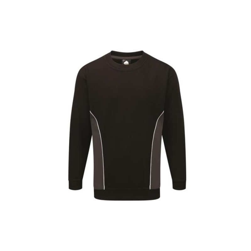 ORN Clothing Silverswift Two Tone Sweatshirt - Black / Red - crew neck - size xs-5xl