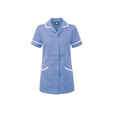 ORN Clothing Florence Tunic - Hospital Light Blue / White